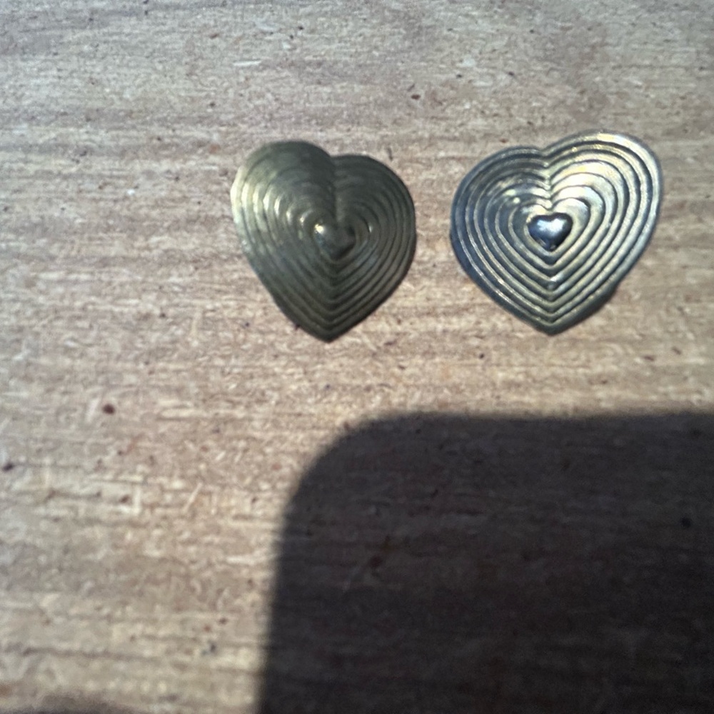 Gold Heart Earrings